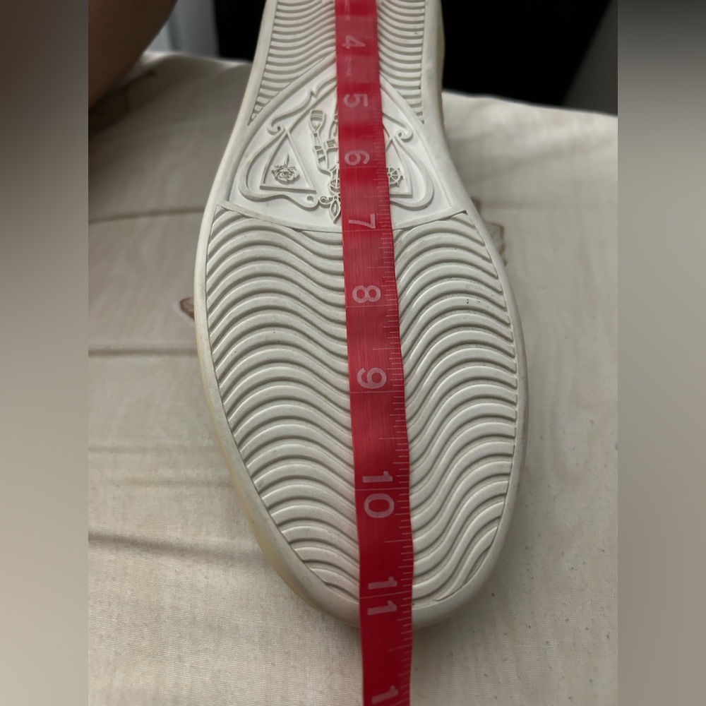 Gucci Black Suede Web Stripe Slip-On Sneakers Size 7.5 - Picture 9 of 15